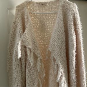 Boutique fringe cardigan